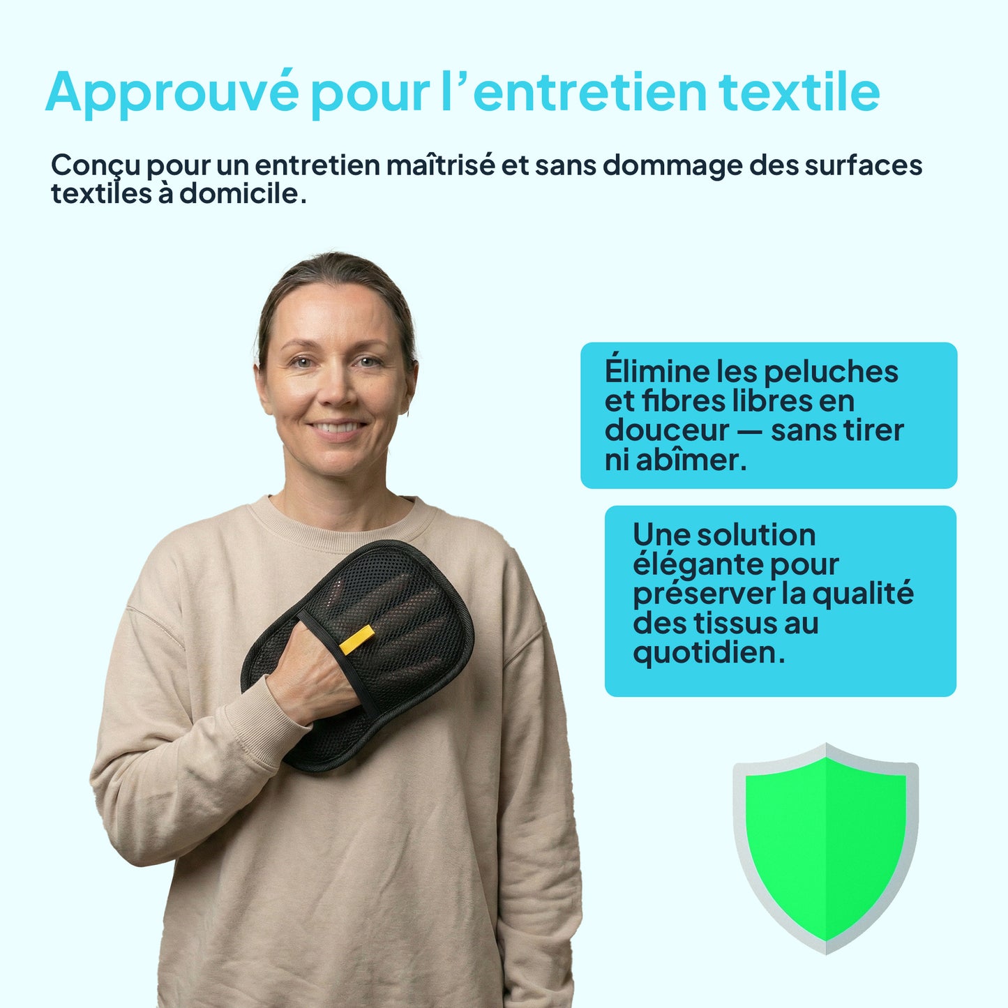 Zienly™ Gant Anti-Poils & Nettoyage Textile Réutilisable